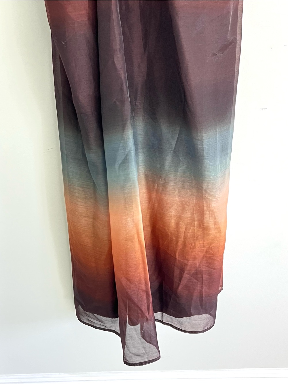 BANANA REPUBLIC Block Multicolor Haltered Sleeveless Cocktail Maxi Dress Sz 12 - Picture 6 of 16